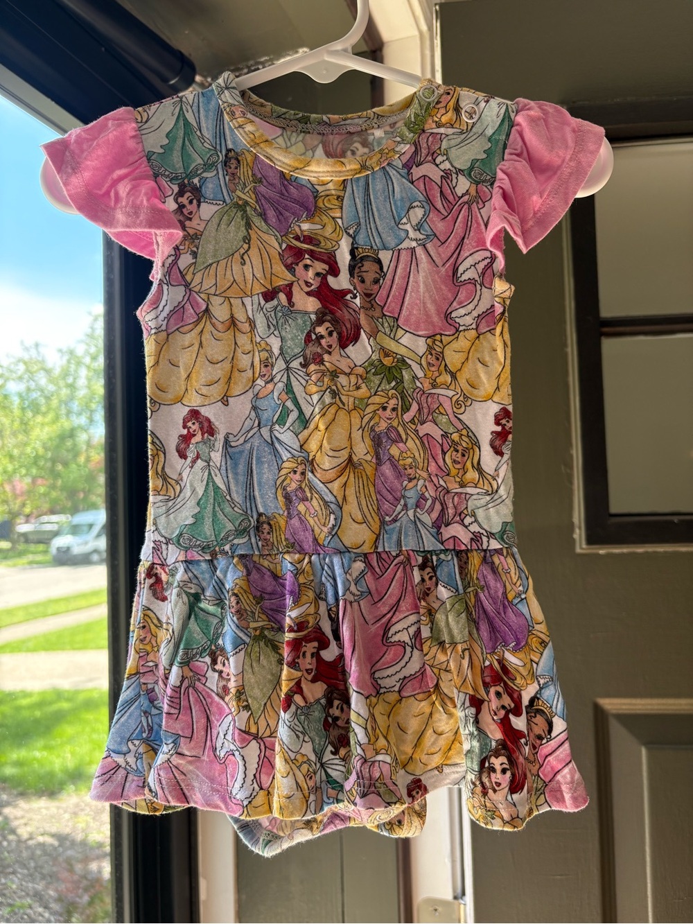 Bamboo Baby Multicolor Disney Princess Print Dress